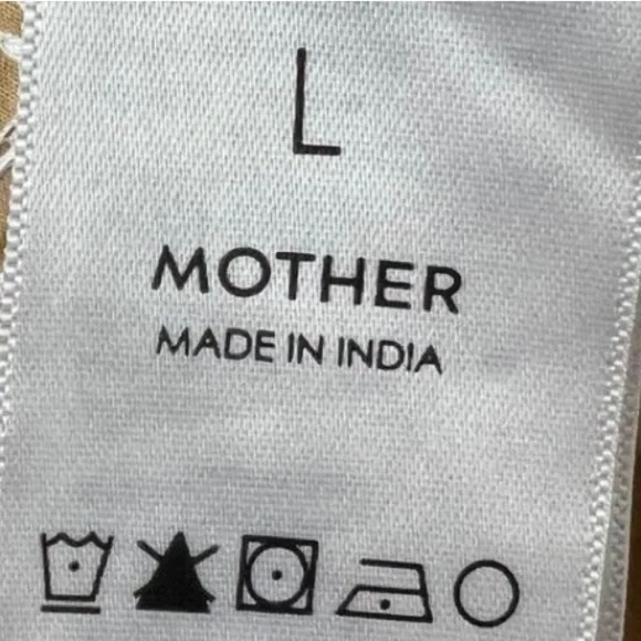 MOTHER TAN EMBROIDERED DRESS LARGE 💯 COTTON - Picture 6 of 12